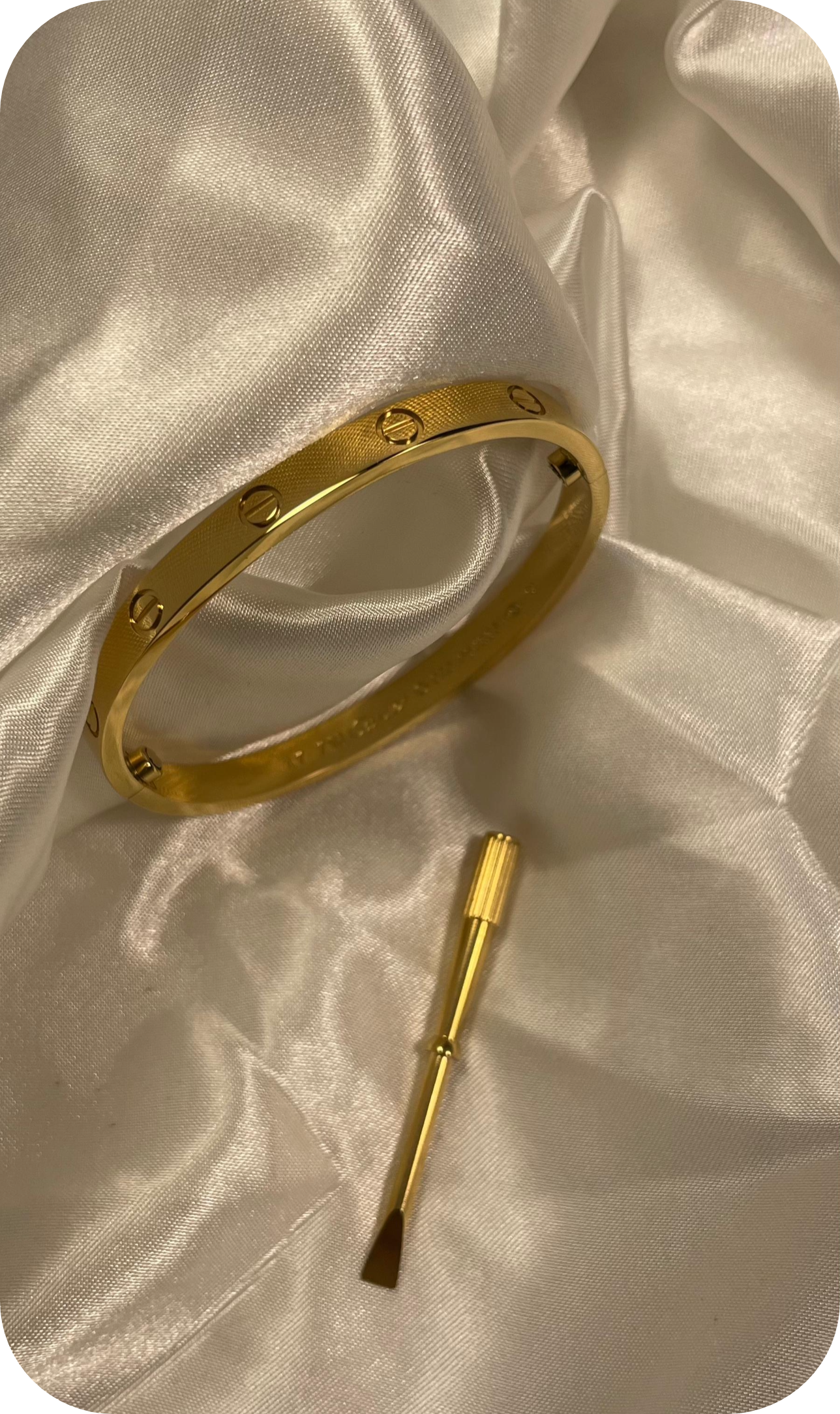 Cartier Gold Brushed Finish