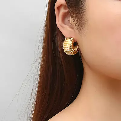 Chic Gold Hoops
