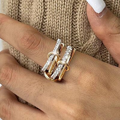 Double Diamonds Ring