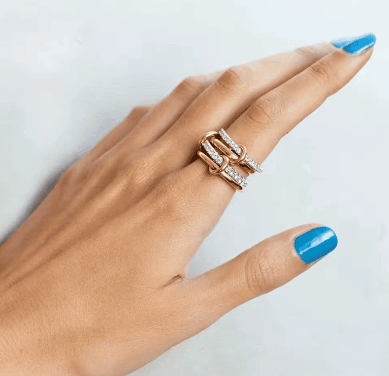 Double Diamonds Ring