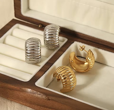 Chic Gold Hoops