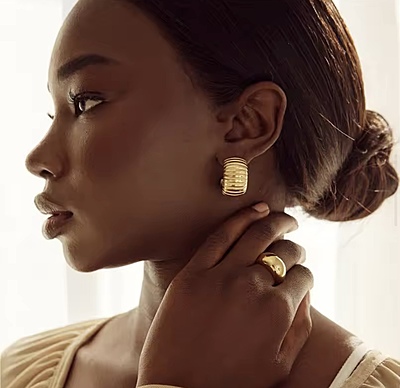 Chic Gold Hoops