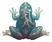 Neon Hops & Dragons Resin Frog Neon Hops & Dragons Resin Frog