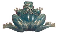 Neon Hops & Dragons Resin Frog Neon Hops & Dragons Resin Frog