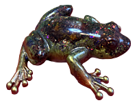 Hidden Blossom Hops Resin Frog Hidden Blossom Hops Resin Frog