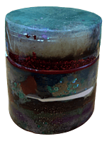 Colour Mash Stash/Trinket Jar with Screw-on Lid