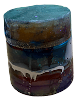 Colour Mash Stash/Trinket Jar with Screw-on Lid