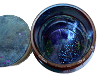 Colour Mash Stash/Trinket Jar with Screw-on Lid