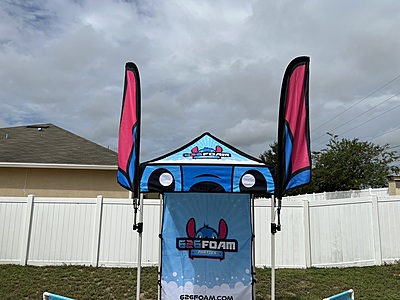 7ft Feather Flag with Tent Mount