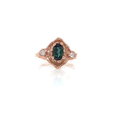 'Arwyn Green Sapphire & Diamond' Ring