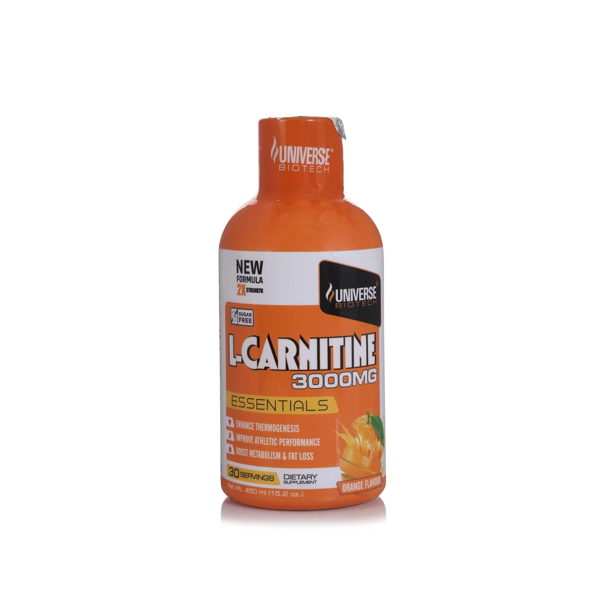 Universe Biotech L-Carnitine 30 servings | كارنتين يونفيرس اوتيك - ORANGE Universe Biotech L-Carnitine 30 servings | كارنتين يونفيرس اوتيك - ORANGE