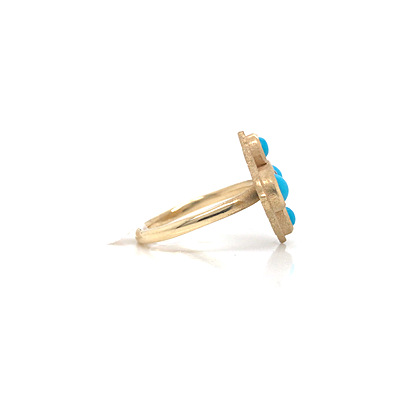 'Trio of Azure' Ring