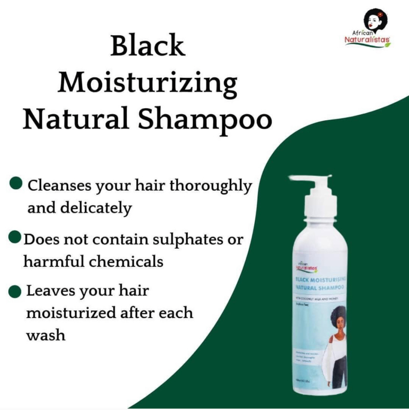 African Naturalistas Black Moisturising Shampoo