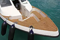 Boat Deck Synthetic Teak 4 Plank Caulked Profile