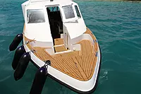 Boat Deck Synthetic Teak 4 Plank Caulked Profile