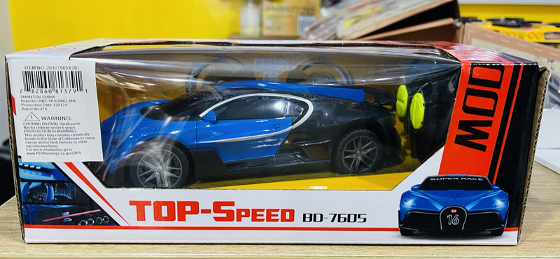 Top-Speed 1:20 Remote Control (RC) Car - Blue