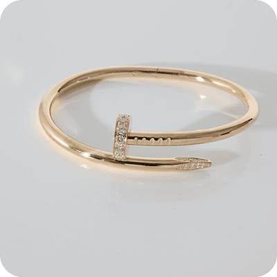 Cartier Zircons Tip Nail Bracelet