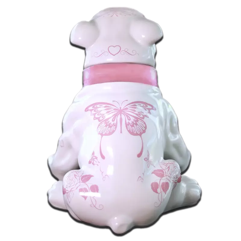 Mascota Bulldog Rosa