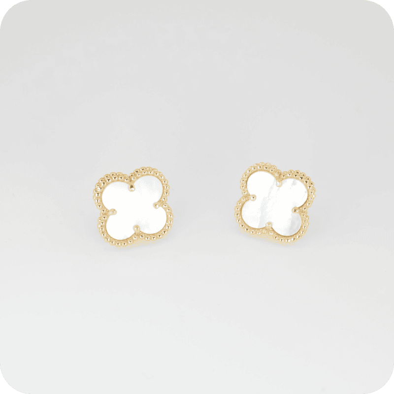 White Clover Earrings