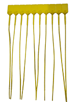 Plastic breakable seal: สีเหลือง, 30cm (100 อัน/แพ็ค) ซีลพลาสติก ซีลล็อค ซีลล็อคพลาสติก