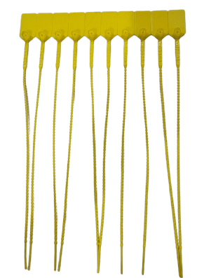 Plastic breakable seal: สีเหลือง, 30cm (100 อัน/แพ็ค) ซีลพลาสติก ซีลล็อค ซีลล็อคพลาสติก