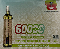 Booma Smoke Plus 60k Raspberry Lemon Roll 5 PACK