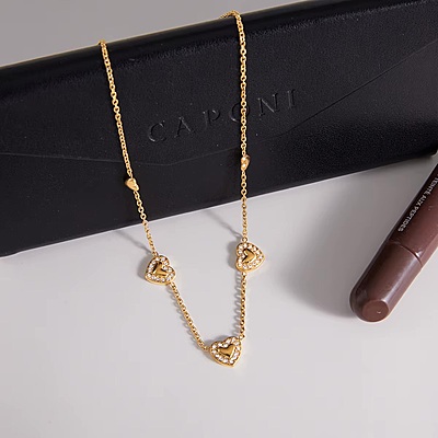 Diamonds Heart Necklace