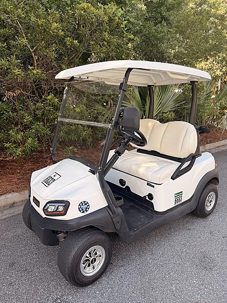 2018 Club Car Tempo Refurb White/White Li (6633)