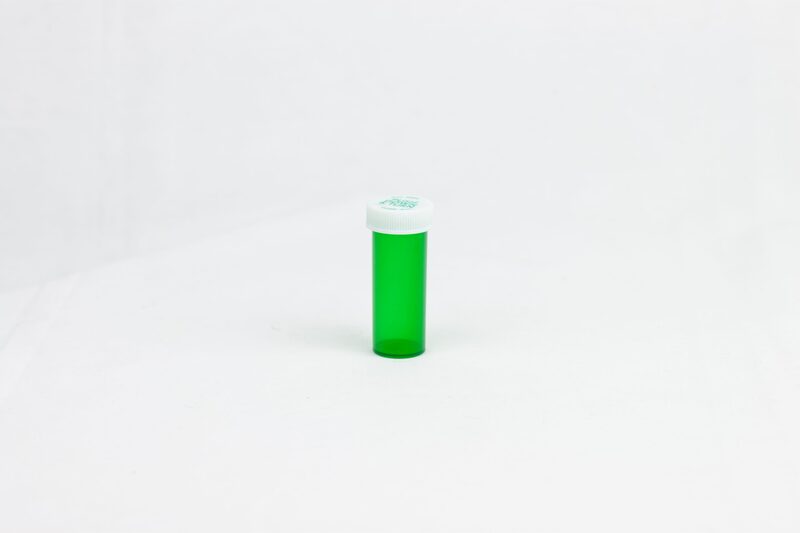6 Dram Push & Turn Vials Green – 600 units/Case