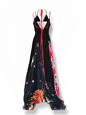 Upcycled Scarves Dress