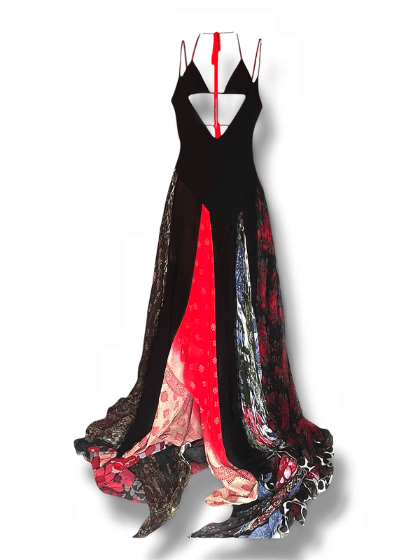 Upcycled Scarves Dress