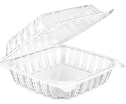 8X8X3 HINGED CONTAINER -150PCS/BX 8X8X3 HINGED CONTAINER -150PCS/BX