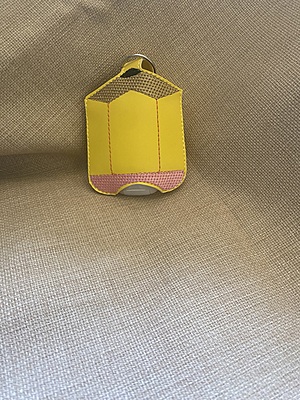 Pencil Hand Sanitizer Key Chain, Hand Sanitizer Keeper, Hand Sanitizer Clip, Hand Sanitizer Keychain, Pencil Sanitizer Holder