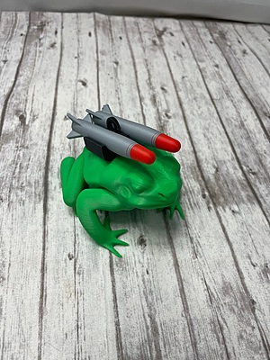 Missile Toad, 3D printed, fun gift, decoration
