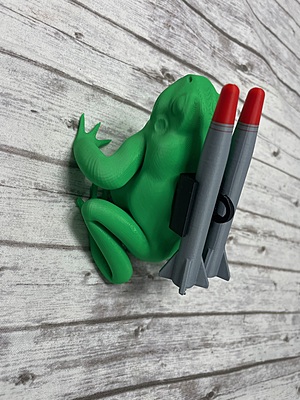Missile Toad, 3D printed, fun gift, decoration