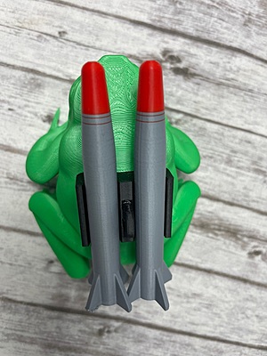 Missile Toad, 3D printed, fun gift, decoration