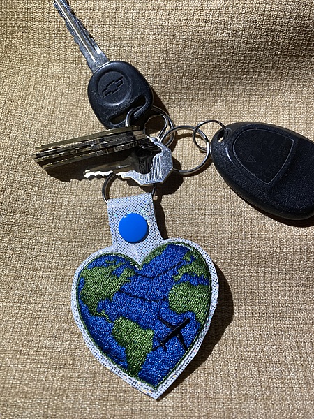 Airline heart Key Chain/ /Snap Tab/ airline/ travel/airplane/heart/world/school bag/backpack/luggage tag
