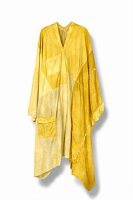 Upcycled Poncho Agbada in Tan Upcycled Poncho Agbada in Tan