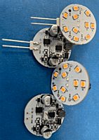 G4 LED, 10-30VDC, Dimmable, 2.2W-200 Lumens, 31mm, Back/Side Pins