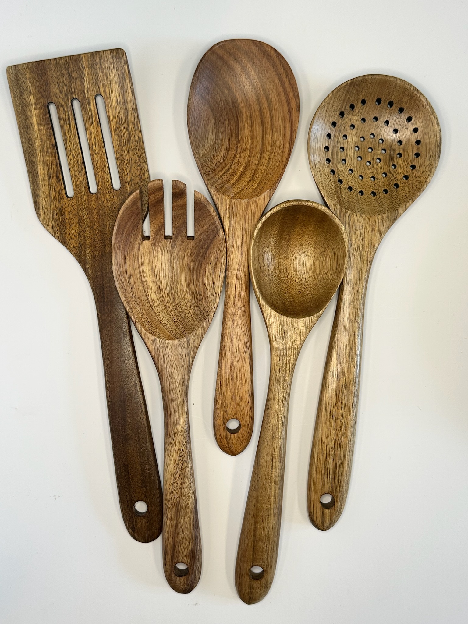 Acacia Wood Kitchen Utensil Set