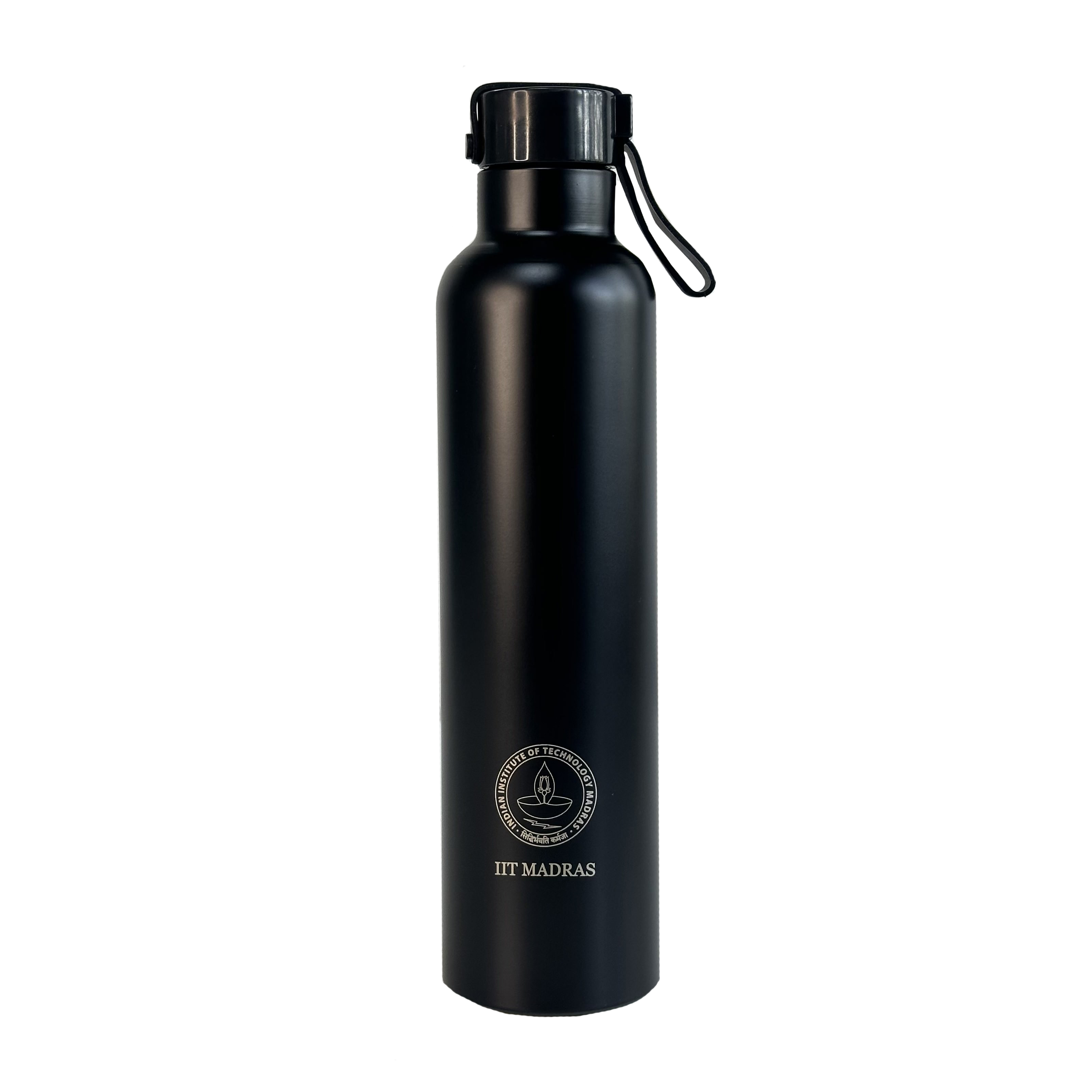 IITM matte black stainless steel flask
