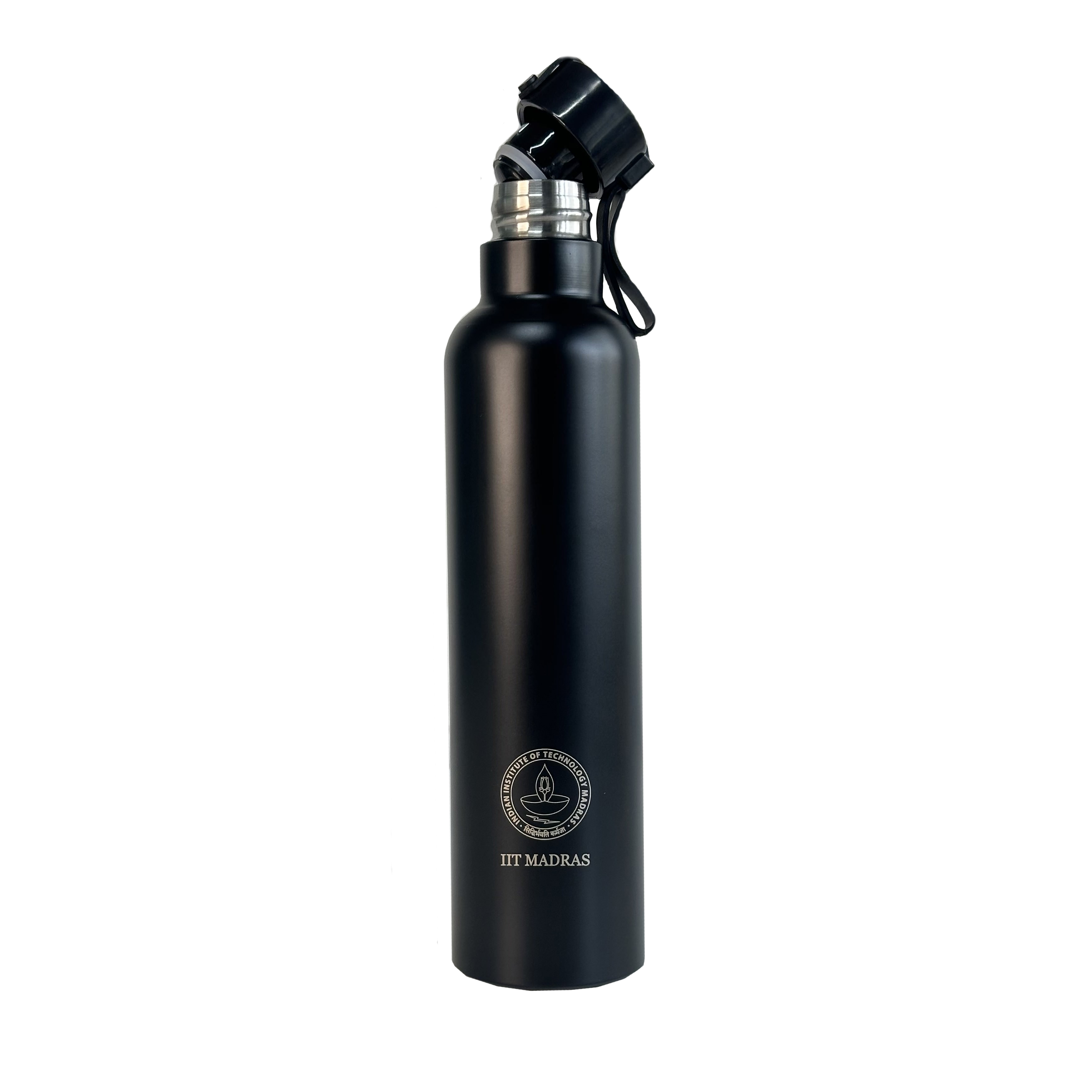 IITM matte black stainless steel flask