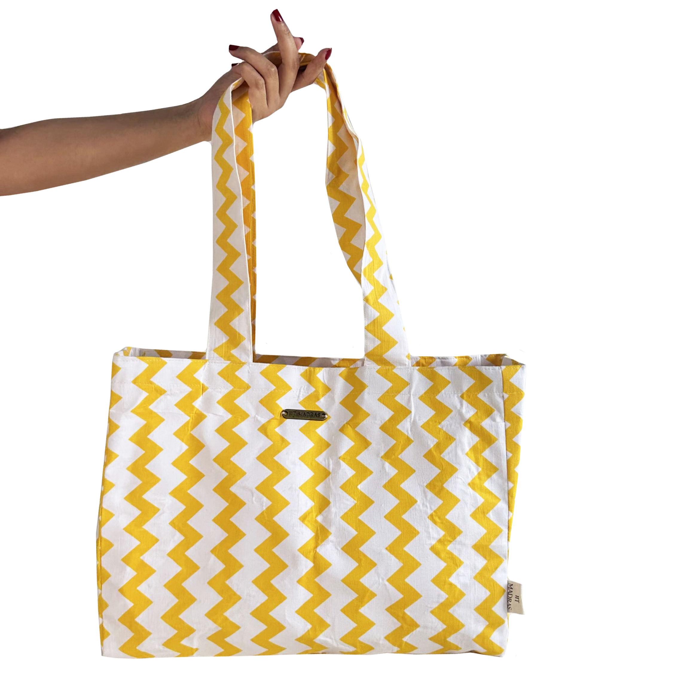 IITM Luxe Chevron Tote Bag