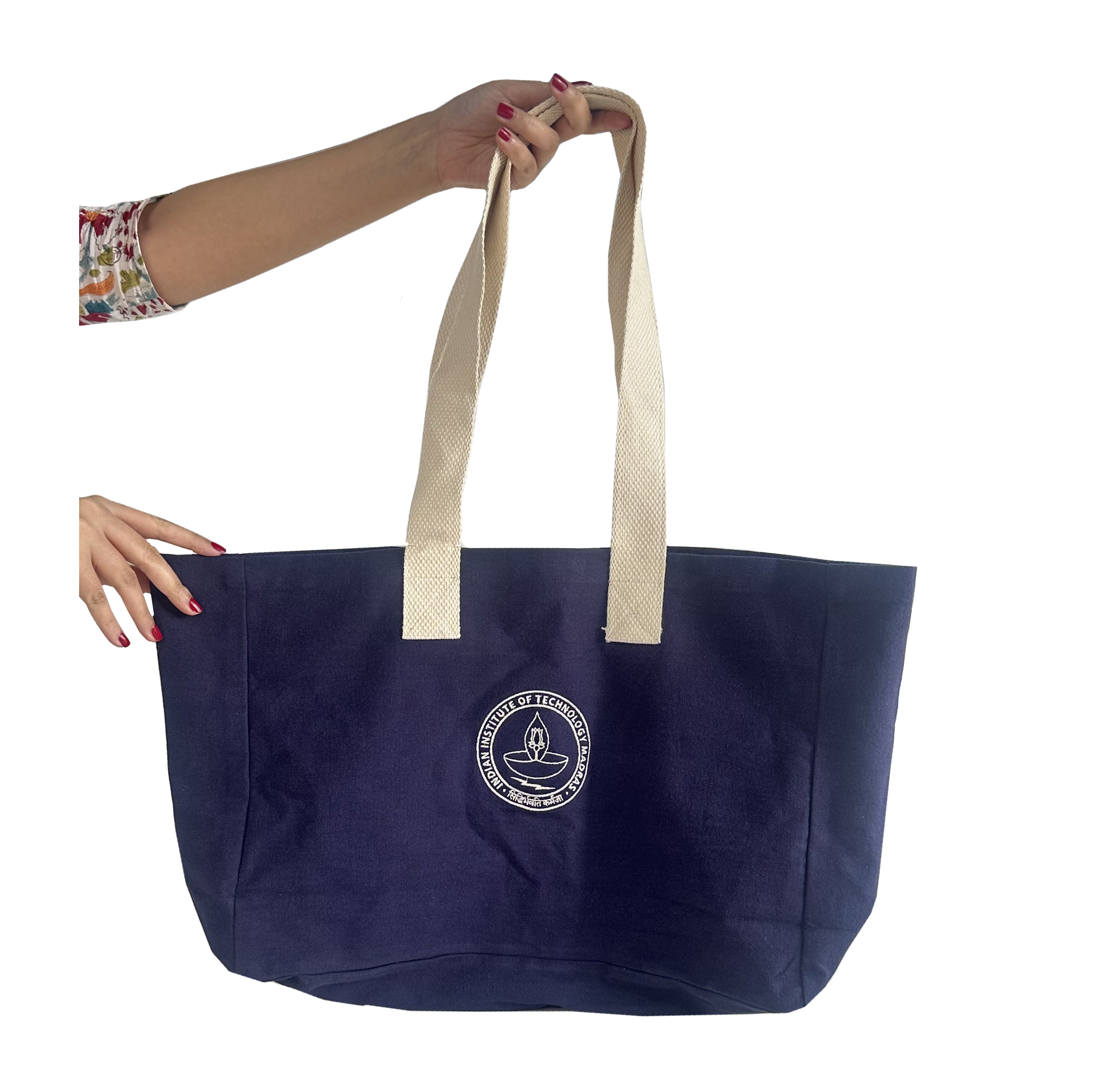 IITM Cotton Canvas Tote - Navy