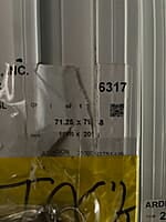 VINYL PATIO SLIDING DOOR (71 1/4 x 79 3/8)