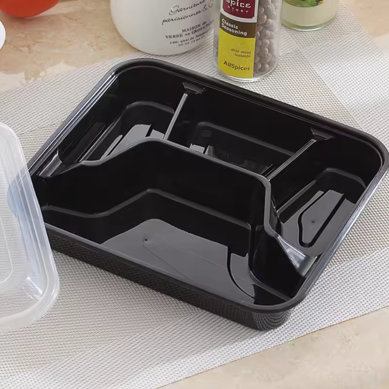 4 COMPARTMENT BLACK PACK WITH LID
