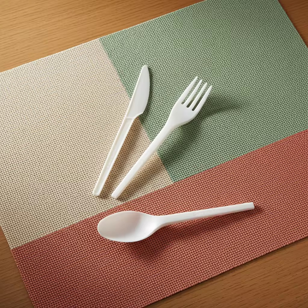 WHITE PLASTIC CUTLERY (MEDIUM WEIGHT)