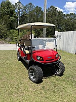 2019 E-Z-GO Express L6 Flame Red/Tan 3014