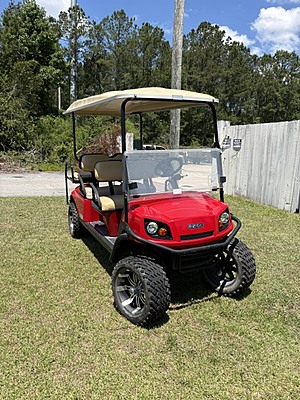 2019 E-Z-GO Express L6 Flame Red/Tan 3014 2019 E-Z-GO Express L6 Flame Red/Tan 3014