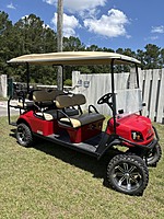 2019 E-Z-GO Express L6 Flame Red/Tan 3014